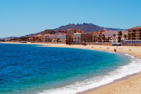 Praia de Garrucha, em Almeria (Andaluzia)