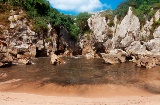 La playa de Gulpiyuri, Llanes, Asturias