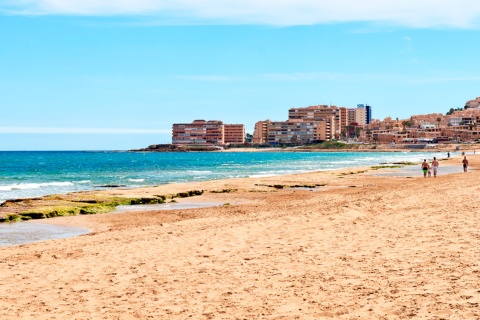 Praia de La Mata de Torrevieja, em Alicante (Comunidade Valenciana)