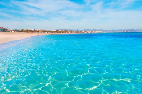 Playa de la Malvarrosa en Valencia, Comunidad Valenciana