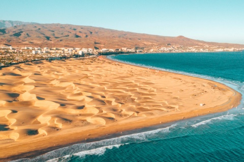 Playa de Maspalomas en Gran Canaria, Islas Canarias