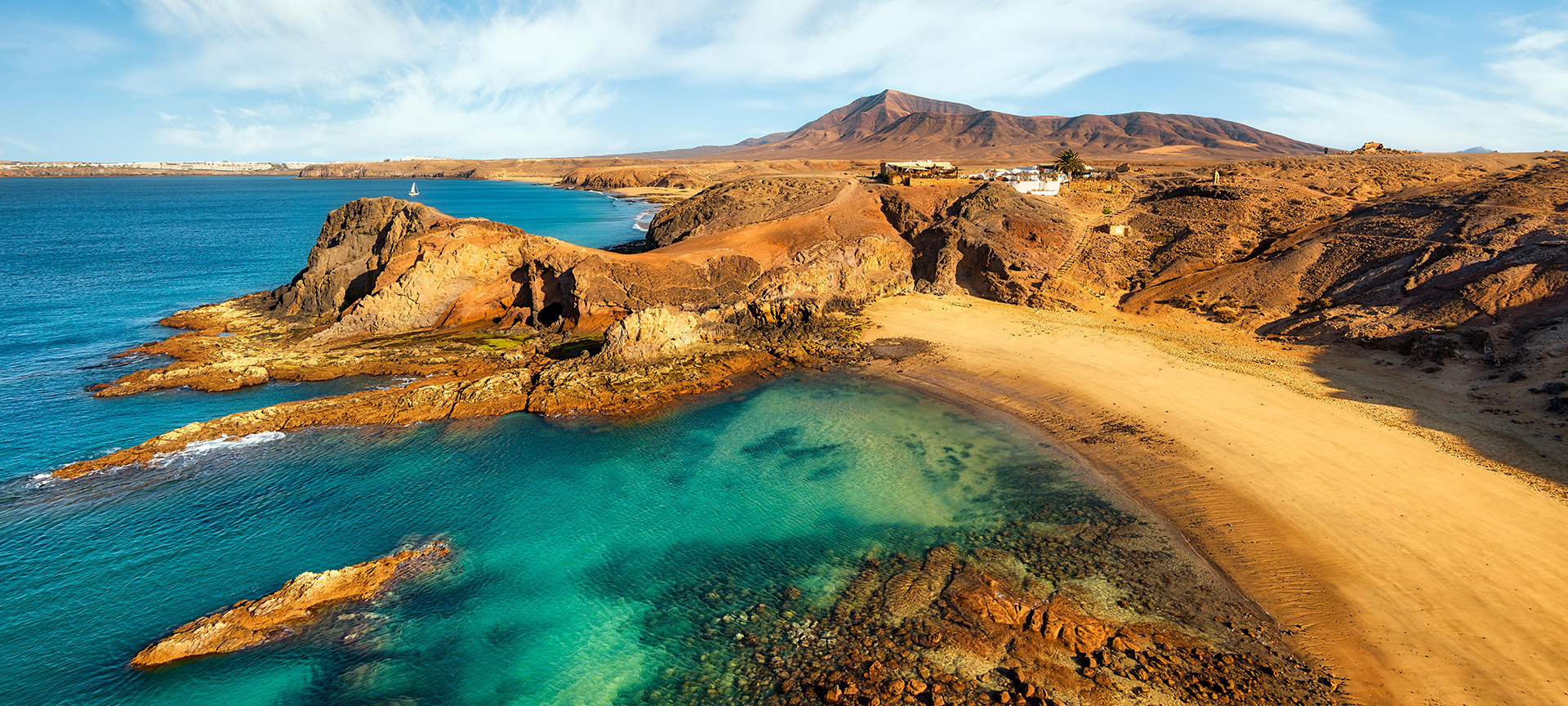 Plage de Papagayo au sud de Lanzarote, îles Canaries