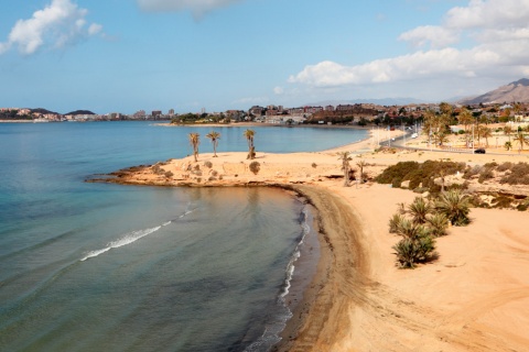 Plage Puerto de Mazarrón dans la région de Murcie