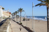 Praia de Sant Salvador de El Vendrell, em Tarragona, Catalunha