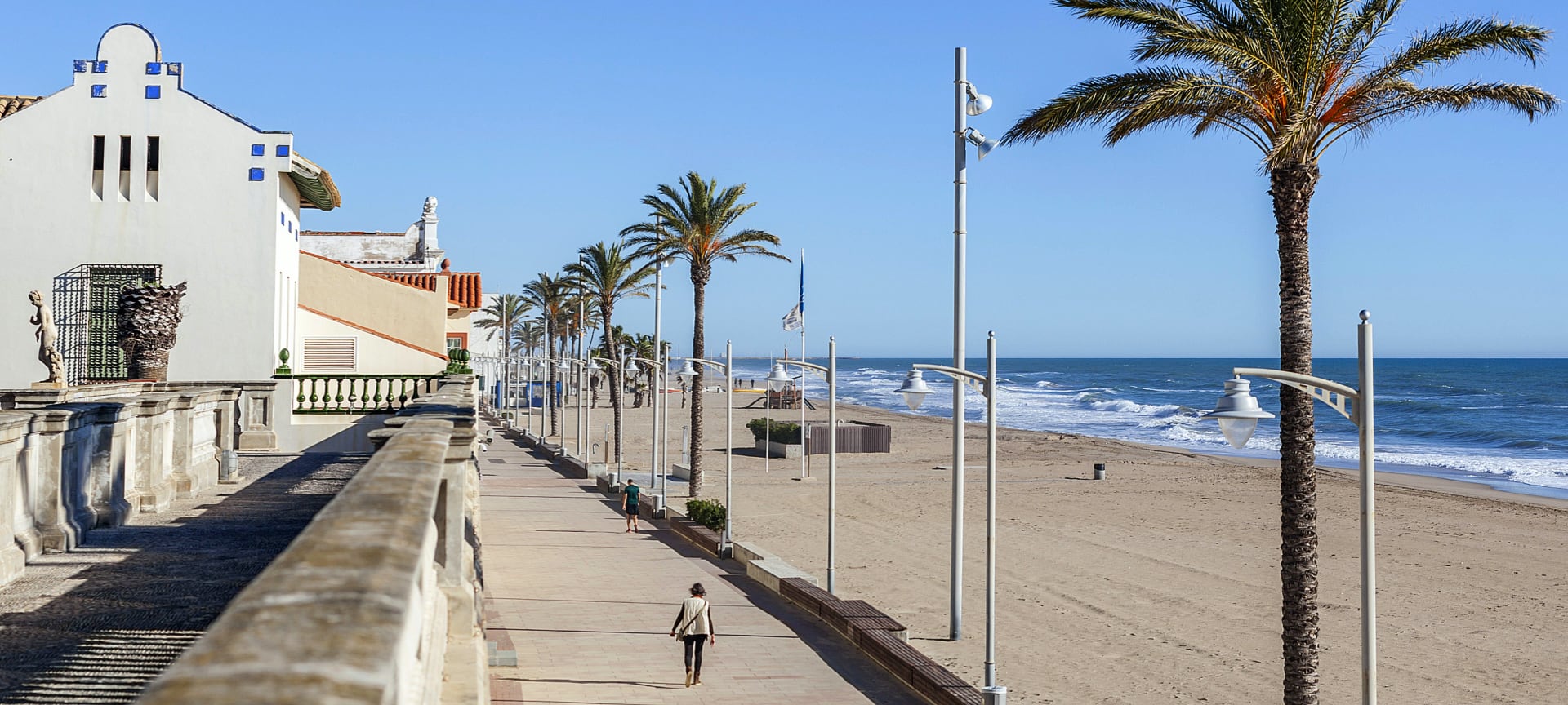 Playa de Sant Salvador de El Vendrell en Tarragona, Cataluña Playa de Sant Salvador de El Vendrell en Tarragona, Cataluña