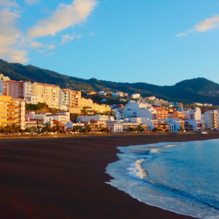 Plage de Santa Cruz de la Palma, îles Canaries