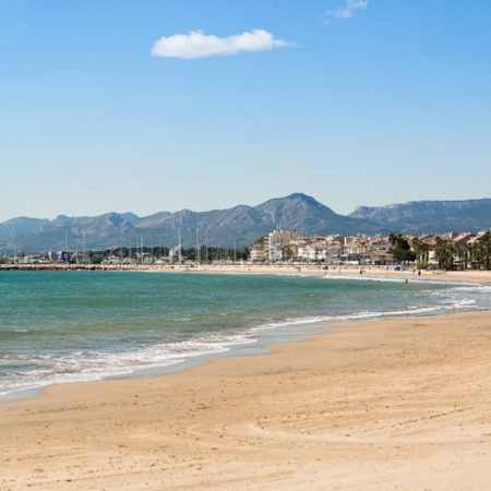 Spiaggia di Vilafortuny di Cambrils a Tarragona, Catalogna