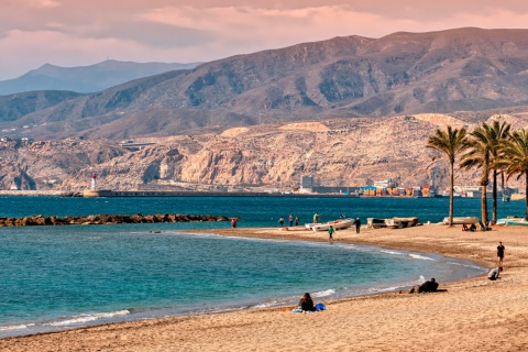 Spiaggia di Zapillo ad Almería, Andalusia