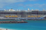 Cruise ship in Puerto Rosario, Fuerteventura