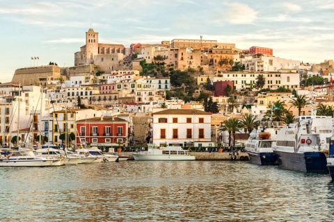 Widok na miasto Ibiza