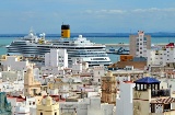 Cruise ship in Cadiz