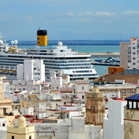 Cruise ship in Cadiz