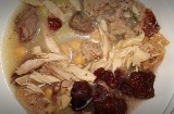 肉と野菜のカタルーニャ風スープ