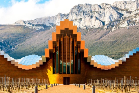 Bodegas Ysios in La Guardia. Santiago Calatrava