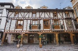 Plaza Mayor square in Ezcaray (La Rioja)