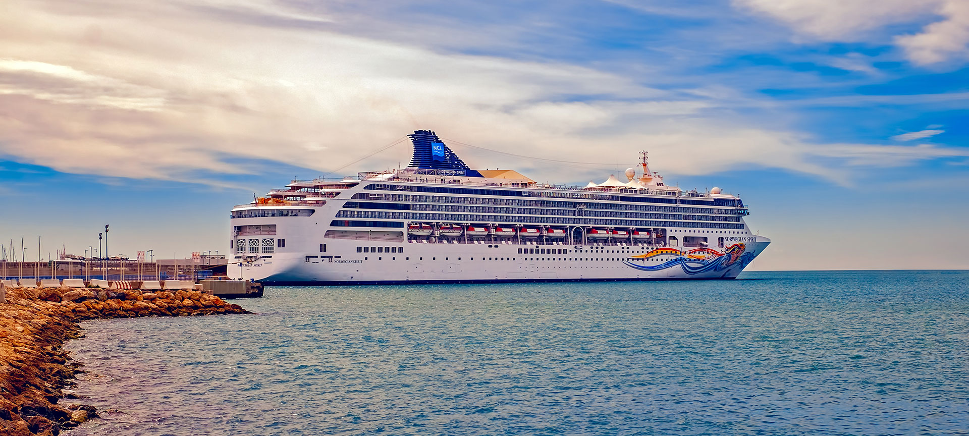 Norwegian cruise ship in Málaga