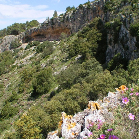 Widok na La Sarga (Abrics II). Alicante.