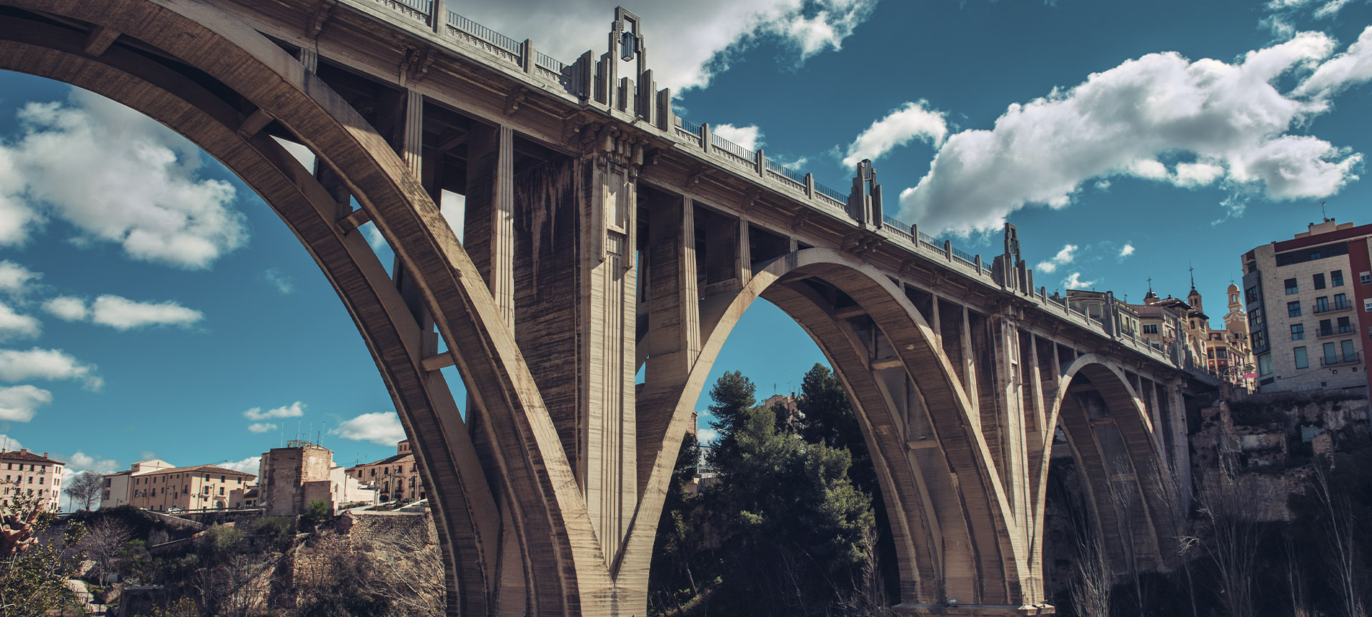 San-Jordi-Brücke in Alcoy-Alcoi (Alicante, Region Valencia)