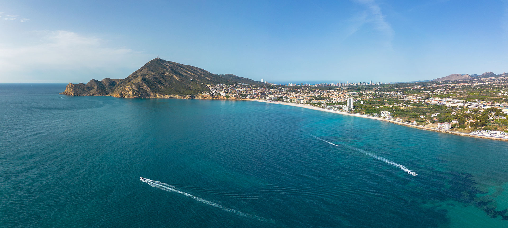 Panoramic view of L’Alfàs del Pí (Alicante, Valencian Community)