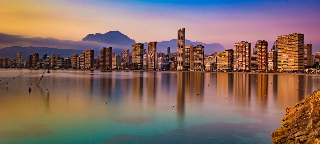 Widok na Benidorm, Alicante