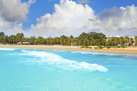 Veduta della spiaggia di Burriana (Castellón, Comunità Valenciana)