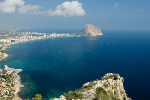 Vue aérienne de Calpe. Province d’Alicante