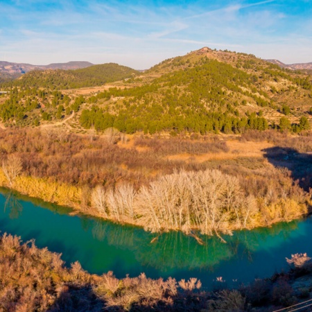 Hoces del Cabriel, the river on its pass through Cofrentes, Valencia