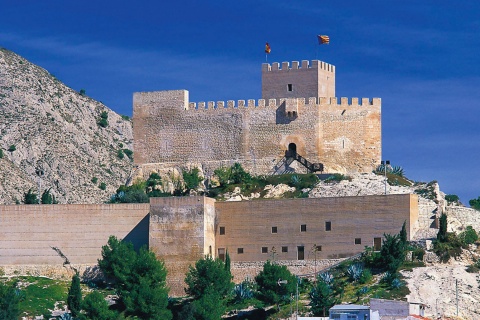 Zamek w Petrer. Alicante.