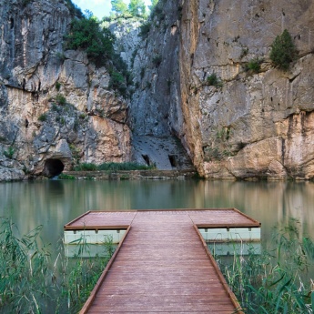 Charco Azul près de Chulilla à Valence, région de Valence