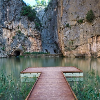 Charco Azul near Chulilla in Valencia, Region of Valencia