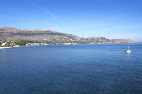 Panoramic view of L’Alfàs del Pí (Alicante, Valencian Community)