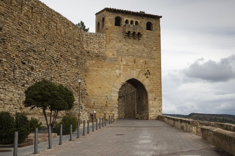 Puerta de Sant Mateu in Morella (Castellón, Region Valencia)