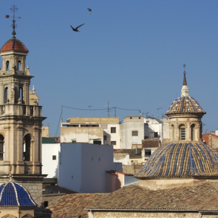 Vista de Ontinyent, em Valência (Comunidade Valenciana)