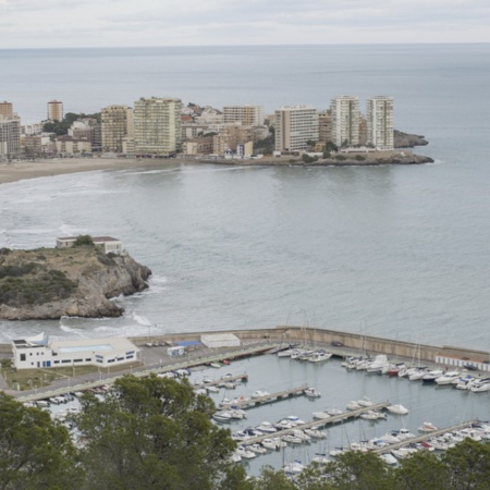 Vista panorâmica de Oropesa del Mar (Castellón, Comunidade Valenciana)