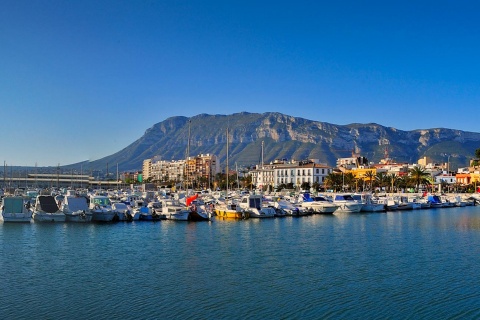 Panoramic view of Denia. Alicante