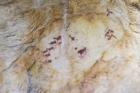 Рисунки в Археологическом музее Тирича