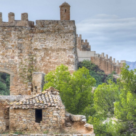 Vista de Sagunto, em Valência (Comunidade Valenciana)