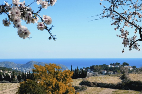 Vista panorâmica de Teulada (Comunidade Valenciana)