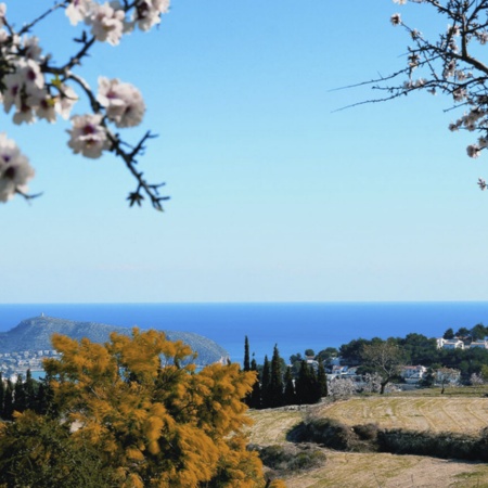 Vue panoramique de Teulada, province d’Alicante (région de Valence)