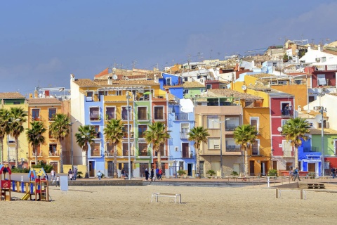 Veduta di Villajoyosa (Alicante, Comunità Valenciana)