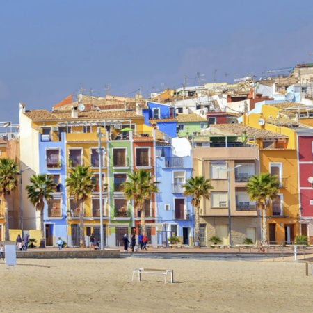 Veduta di Villajoyosa (Alicante, Comunità Valenciana)