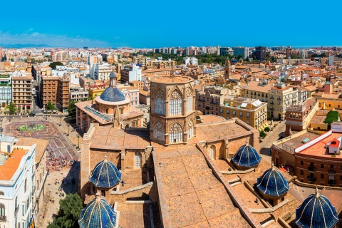 Aerial view of Valencia