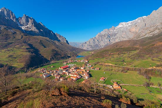 Vista generale di Posada de Valdeón
