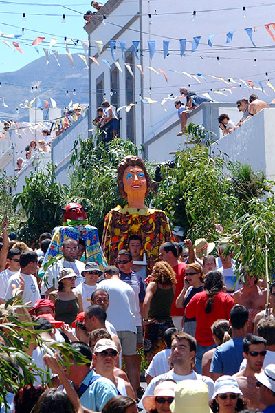 Dancing during the Fiesta de la Rama. Agaete, Gran Canaria