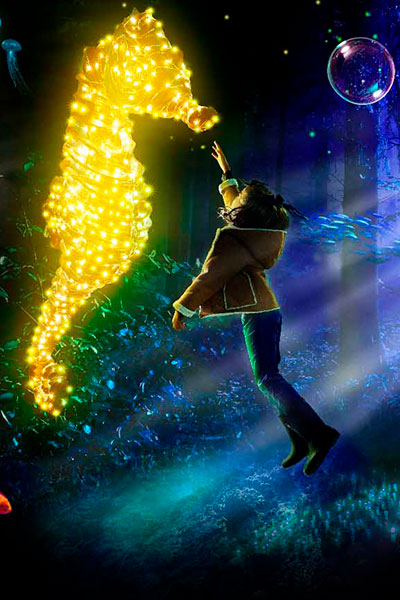 Recreation of the show Naturaleza Encendida