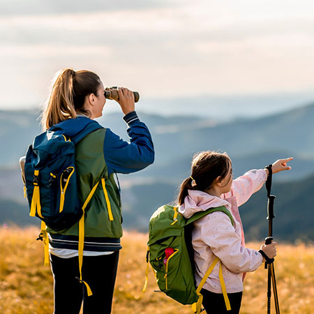 Tourist at the Torcal de Antequera in Malaga, Andalusia Tourist at the Torcal de Antequera in Malaga, Andalusia