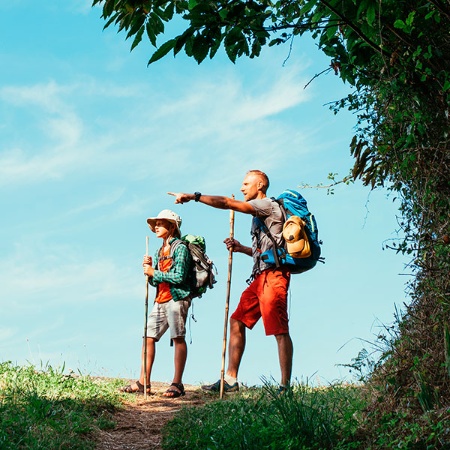 Peregrinos en el Camino de Santiago