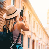 Touriste à Barcelone