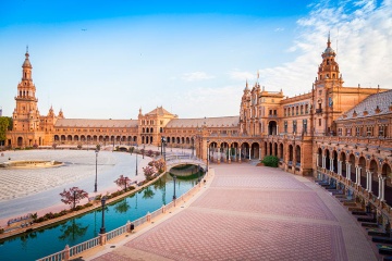 Praça de Espanha de Sevilha.