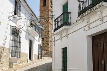 Rua de Almonaster La Real (Huelva, Andaluzia)